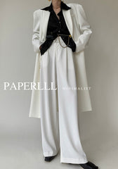 Satin Ballon White Sleeve Blouse