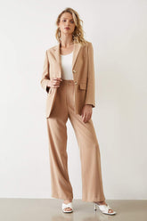 Zariah Oversize Brown Blazer