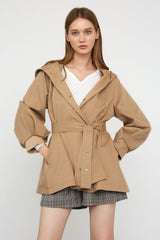 Ophilia Wheat Belt Trench Jacket