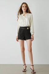 Maite White Puff Sleeve Blouse