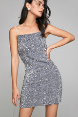 Mccoy Silver Sequin Mini Dress