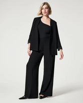 Crepe Pleated Pants