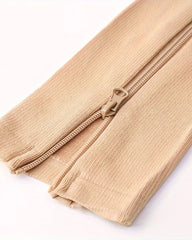 Multi-pack of Zippered Breathable Elastic Compression Stockings