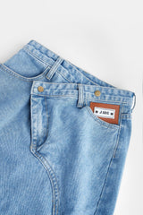 Samaria Light Sky Blue Asymmetrical Skirt