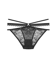 Lace Crisscross Strap Breathable Invisible Cotton Crotch Panties