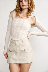 Kiera Ivory Cardigan & Tank Top Set