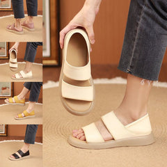 New Thick Soled Fashionable Leather Sandals