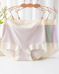 Women's Ice Silk Seamless High Waist Breathable Pure Cotton Crotch Underwear