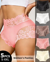 Women's Lace-trimmed Soft Stretchy Comfortable Tummy-control Panties