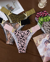 Seamless Colorblock Printed Panties