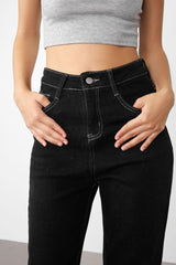 Nereida Black Straight Leg Jeans