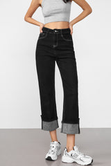 Nereida Black Straight Leg Jeans