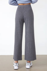 Lowman Light Grey High Waist Knit Pants
