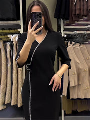 V-neck Slim Fit Temperament Dress