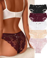 Women's Lace Floral Mesh Breathable Panties