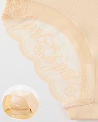 Patchwork Lace Seamless Elastic Panties