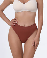 Women's Seamless Sports Fitness Solid Color Elastic T-Thong