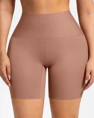 Seamless Form-fitting Tummy-control Hip-lifting Shaping Shorts