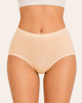 3-Pack Plus Size Mesh Ice Silk Breathable Seamless Panties