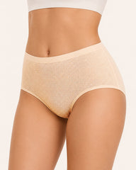 3-Pack Plus Size Mesh Ice Silk Breathable Seamless Panties