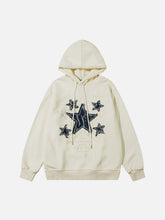 Applique Embroidery Star Hoodie