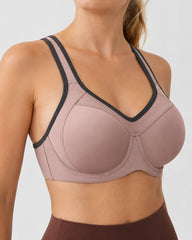 Deep V Comfortable Underwire Sports Bra