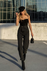 Breezy Days Black Tank Top