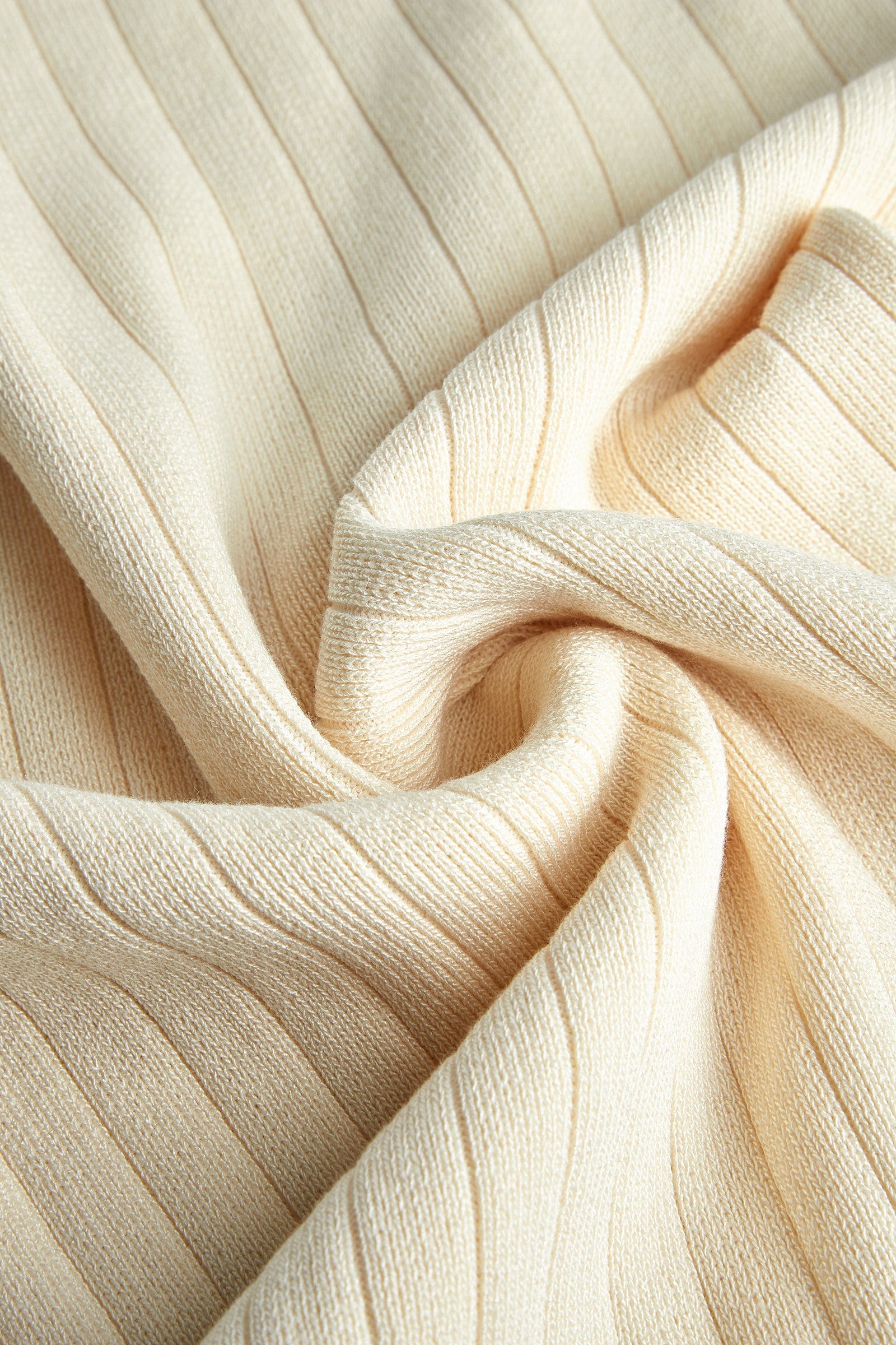 Ivory Embroidered Patch Polo Rib-Knit Dress