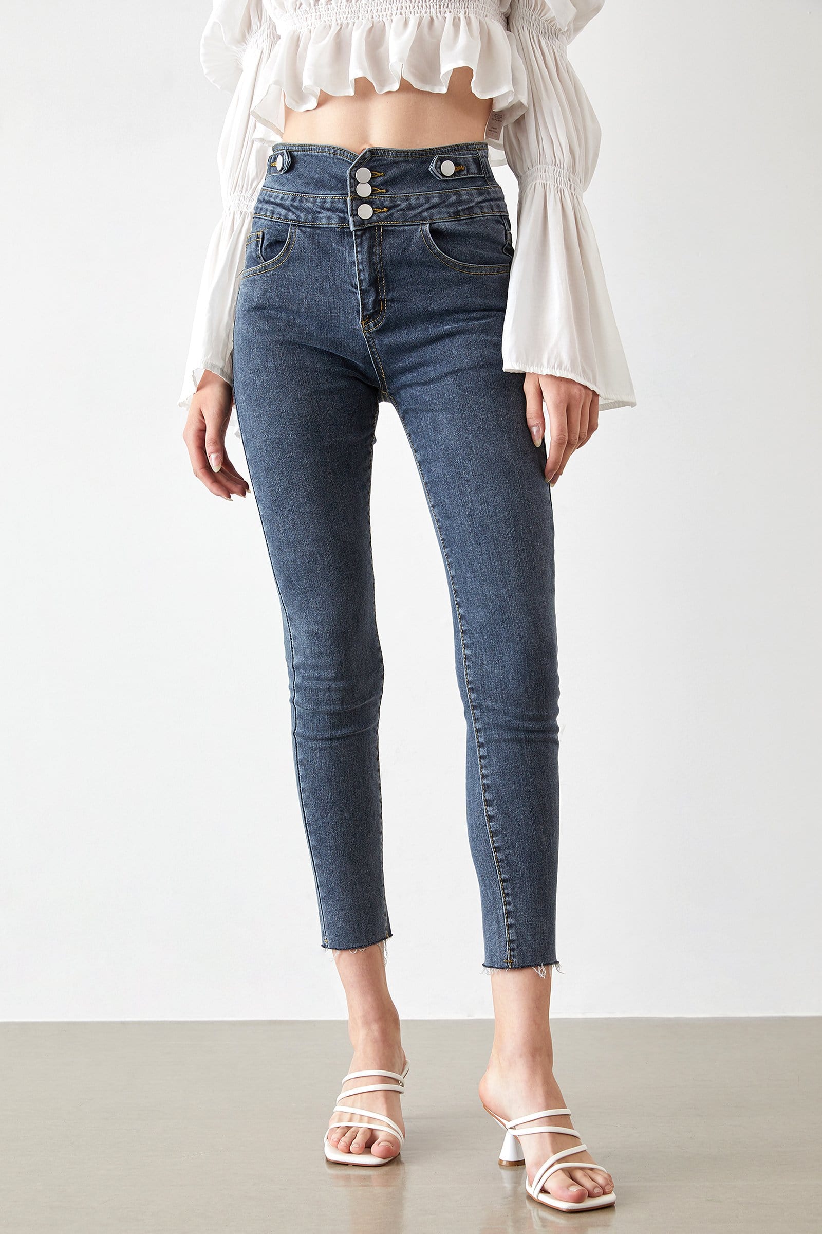 Saisha Slate Grey High Waist Leggings