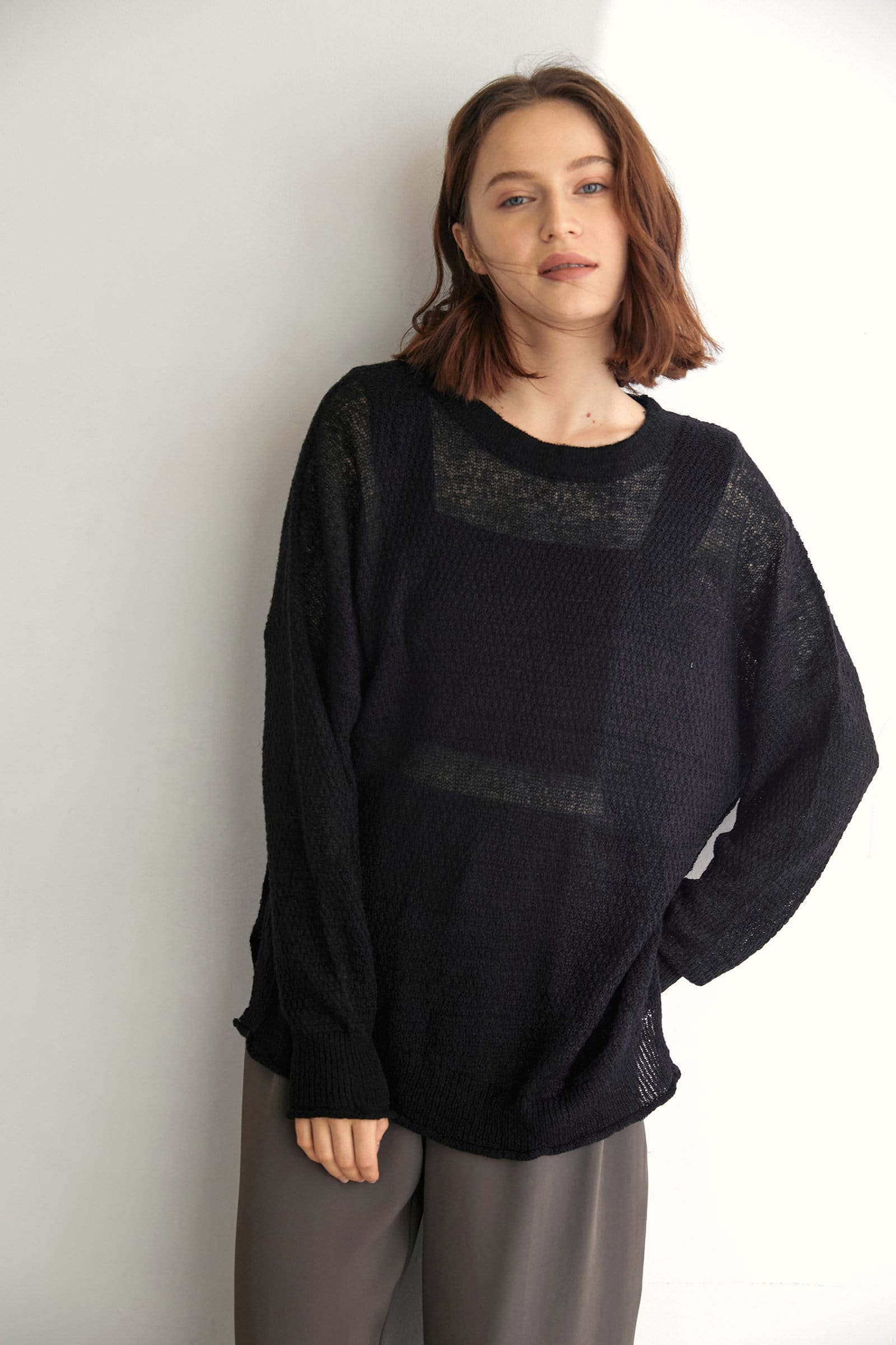 Henderson Black Premium Wool Oversized Sweater