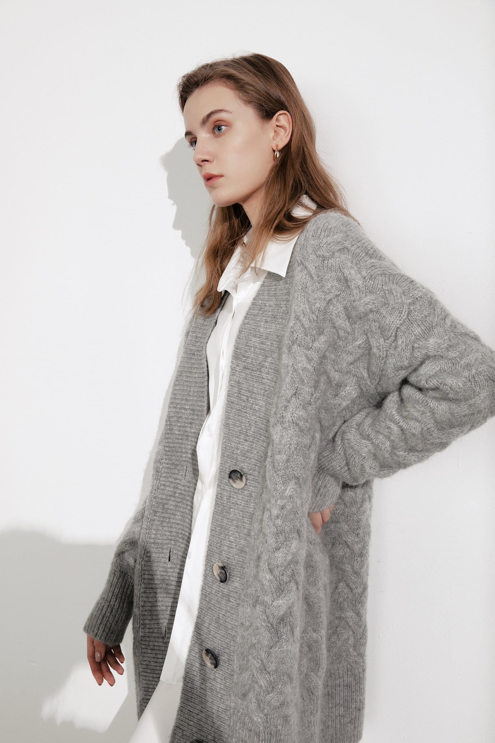 Jennie Grey Chunky Cardigan