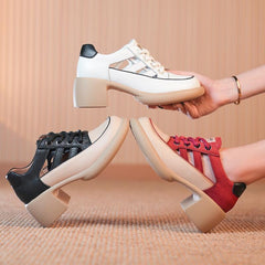 Ladies new summer hollow high heel sandals