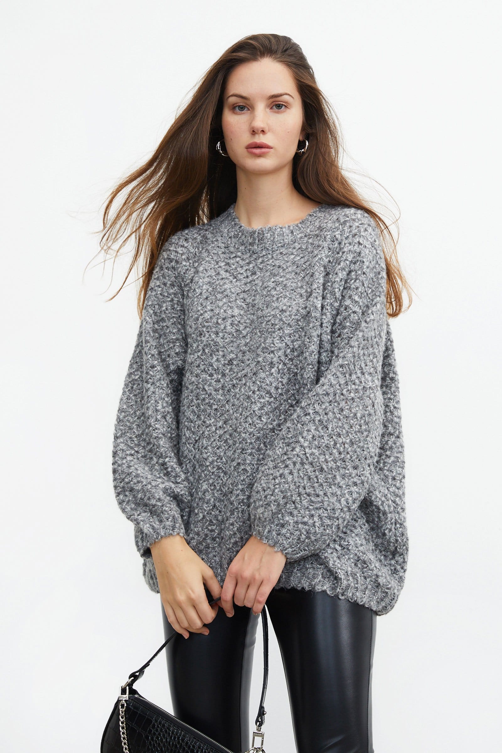 Marley Grey Beehive Sweater