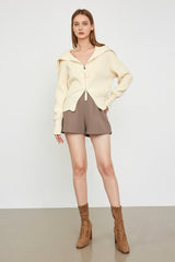 Niah Beige Long Sleeve Cardigan