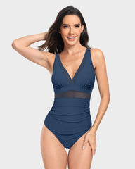Mesh Tummy Control Swimsuit