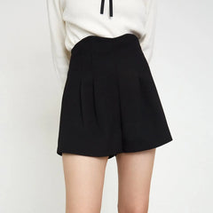 A-line High Waist Suit Shorts