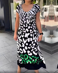 Casual Printed Short Sleeve Dresses