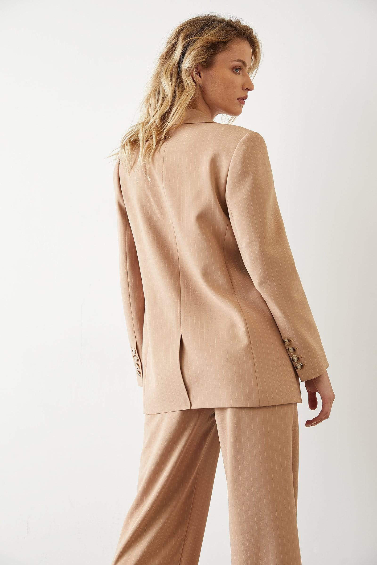 Zariah Oversize Brown Blazer