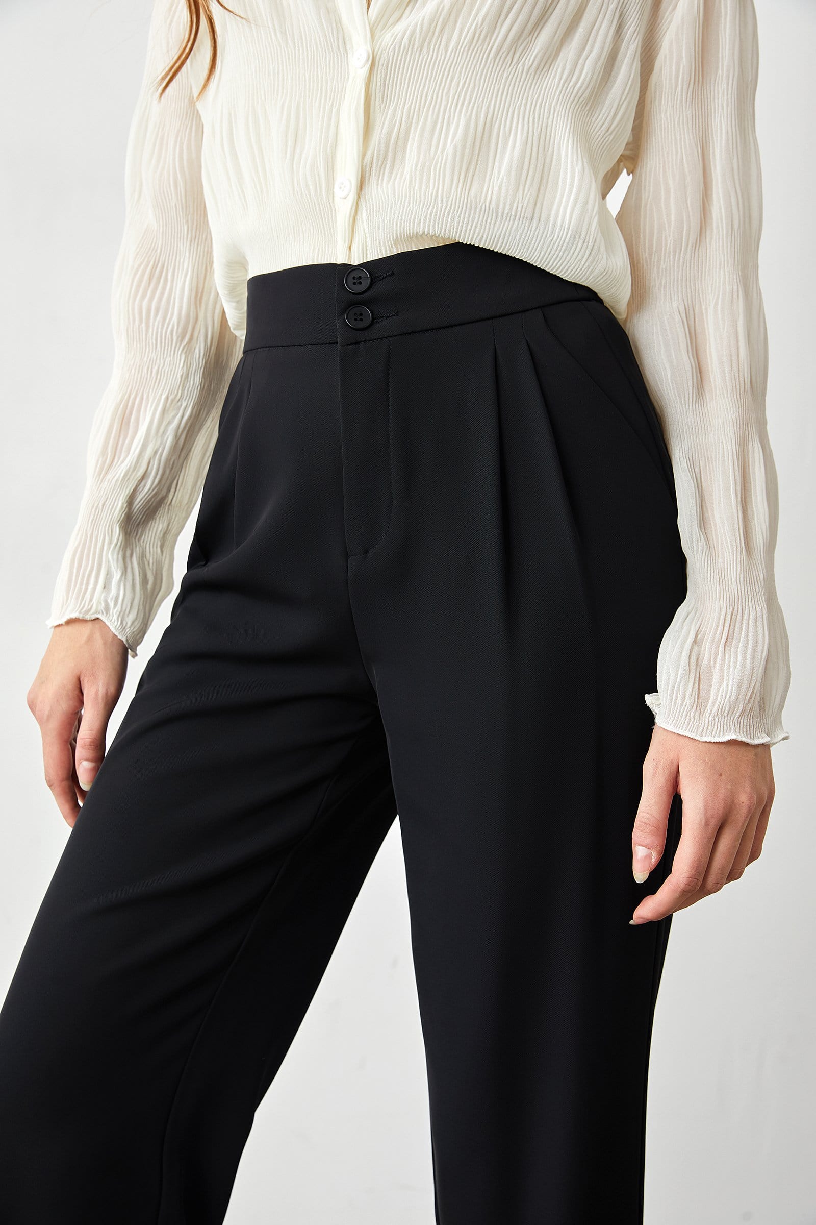 Reece Black Wide Leg Pants