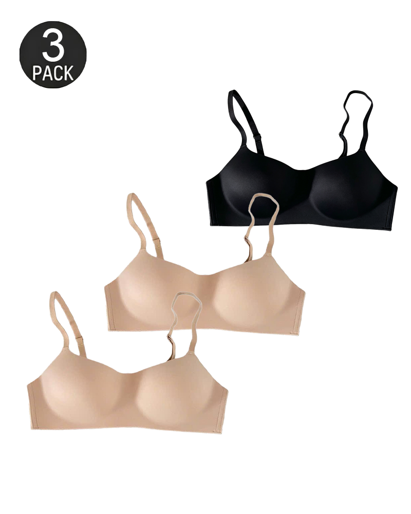 Seamless Invisible Low-Cut Non-Wired Bra