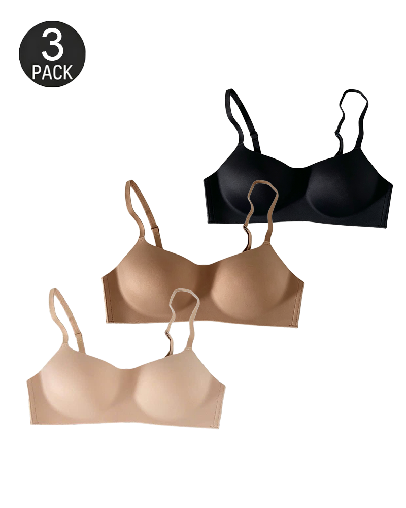 Seamless Invisible Low-Cut Non-Wired Bra