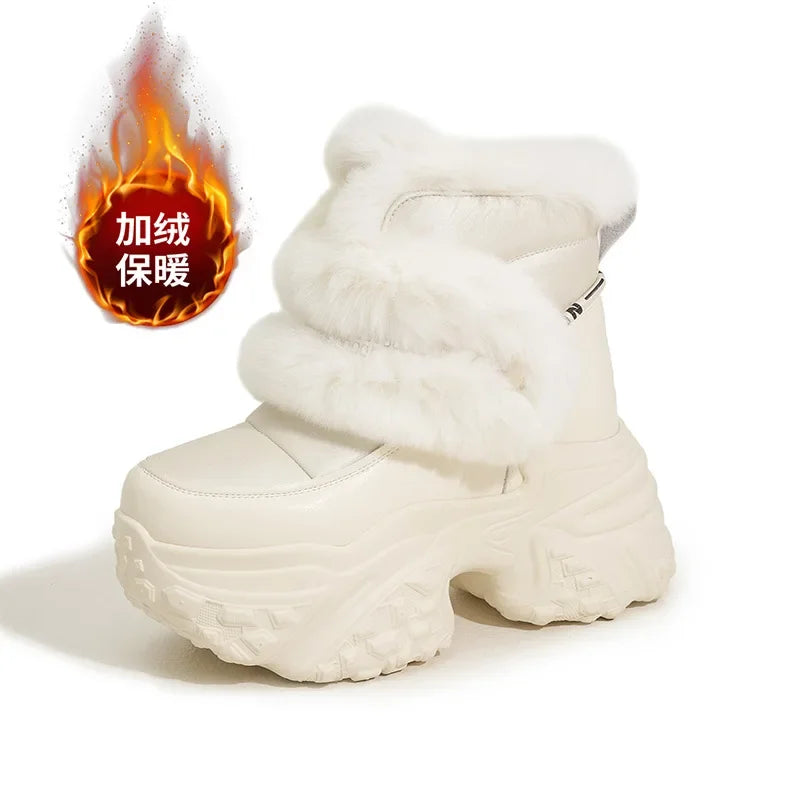 10CM High Winter Platform Snow Boots