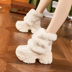 10CM High Winter Platform Snow Boots