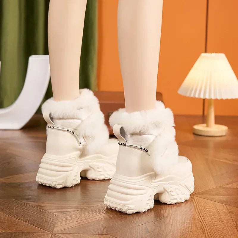 10CM High Winter Platform Snow Boots