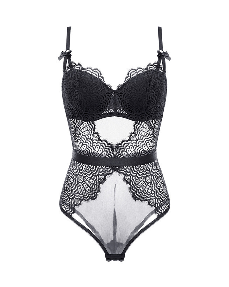 Lace Sheer Shaping Bodysuit