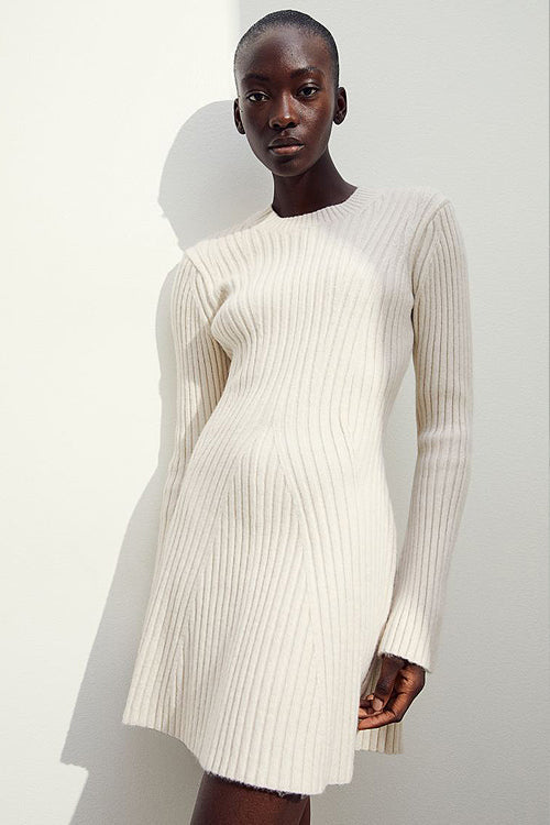 Soft Serenity Long Sleeve Knit Mini Dress - 3 Colors