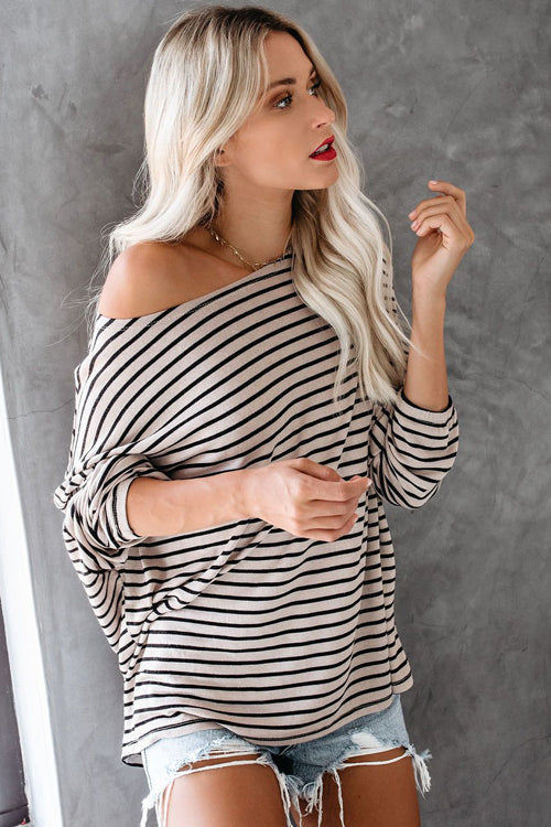 Always Lovely Stiped Casual Knit Top - 2 Colors