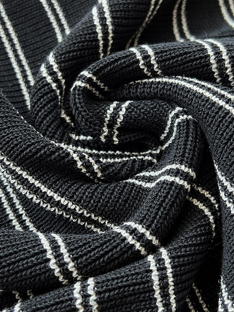 Contrasting Knitted Vest Skirt