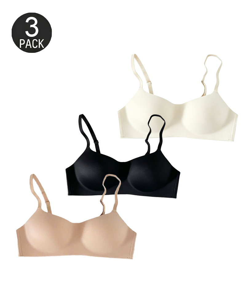 Seamless Invisible Low-Cut Non-Wired Bra