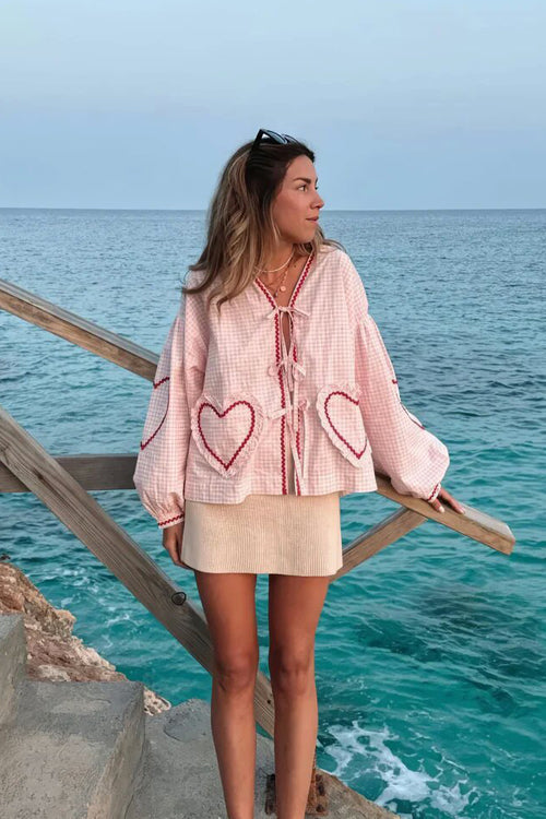 Perfectly You Tie-Front Gingham Top - 10 Colors